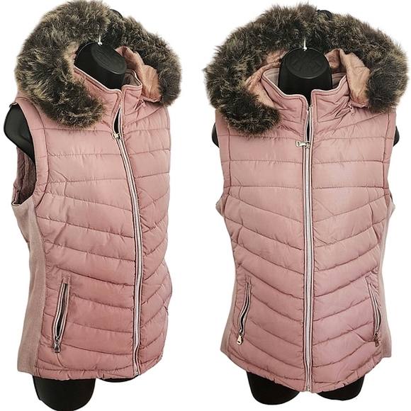YMI Jackets & Blazers - ☆YMI Collection Pink Fall Winter Sleeveless Puffer Vest☆